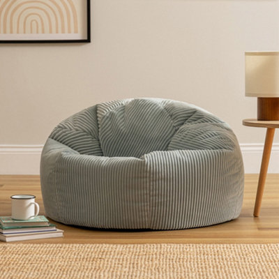 icon Kingston Classic Corduroy Bean Bag Blue Bean Bag Chair DIY at B&Q