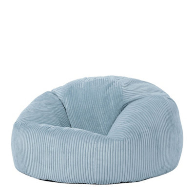 icon Kingston Classic Corduroy Bean Bag Blue Bean Bag Chair