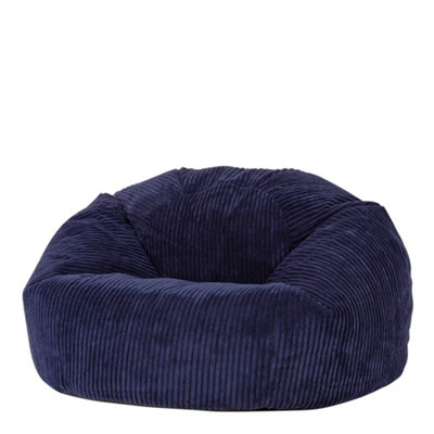 icon Kingston Classic Corduroy Bean Bag Navy Blue Bean Bag Chair