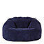 icon Kingston Classic Corduroy Bean Bag & Pouffe Navy Blue Bean Bag Chair