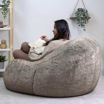 Icon faux discount fur bean bag