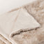 icon Luxury Faux Fur Throw Blanket Natural