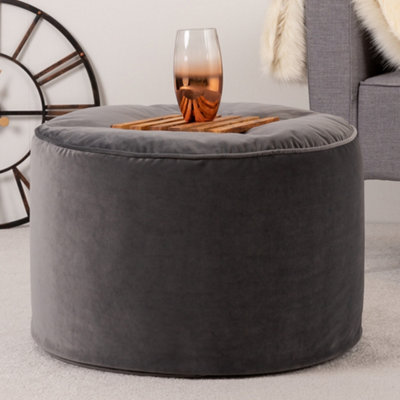 Icon milano velvet bean bag online pouffe