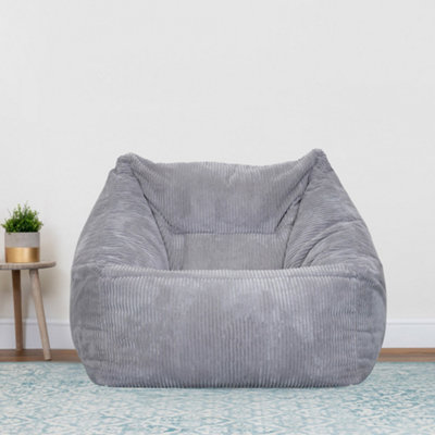 icon Corduroy Armchair Bean Bag Grey Giant Bean Bag Chair DIY