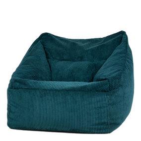 icon Morgan Corduroy Armchair Bean Bag Teal Green Giant Bean Bag Chair