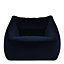 icon Natalia Velvet Armchair Bean Bag Midnight Blue Giant Bean Bag Chair
