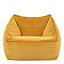 icon Natalia Velvet Armchair Bean Bag Ochre Yellow Giant Bean Bag Chair