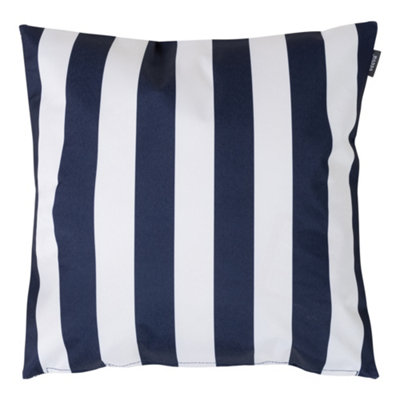 icon Striped Scatter Cushion Navy Blue 43x43cm