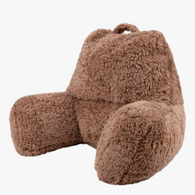 icon Teddy Bear Cuddle Cushion Brown Reading Support Pillow