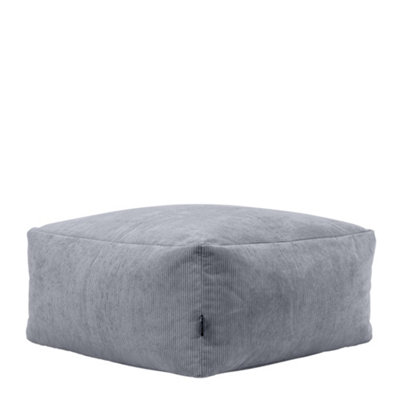 Grey pouf deals chair