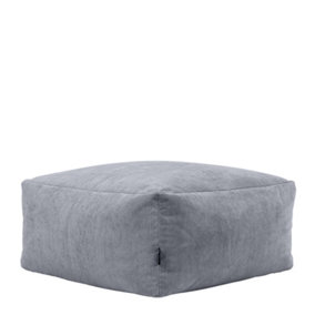 icon Tetra Charcoal Grey Corduory Floor Sofa Bean Bag Extra Large Pouffe Section