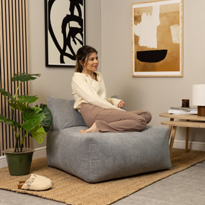 icon Tetra Fine Cord Charcoal Grey Modular Sofa Set (3 individual sections) - Combination Three