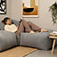 icon Tetra Fine Cord Charcoal Grey Modular Sofa Set (4 individual sections) - Combination Five