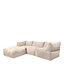 icon Tetra Fine Cord Natural Modular Sofa Set (4 individual sections) - Combination Four