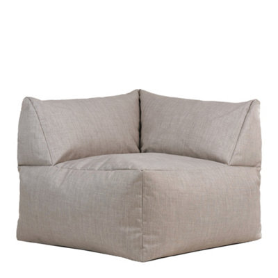 icon Tetra Outdoor Floor Sofa Bean Bag Corner Section Chair Grey