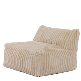 icon Tetra Ribbed Faux Fur Floor Sofa Bean Bag Extra Large Chair Section