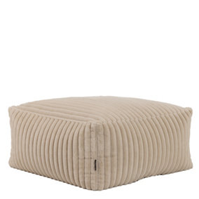 icon Tetra Ribbed Faux Fur Floor Sofa Bean Bag Extra Large Pouffe Section
