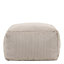 icon Theo Corduroy Bean Bag Pouffe Natural Footstool Bean Bags