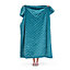icon Velvet Quilted Throw Blanket Teal Green