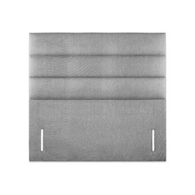 Iconic Floor Standing Headboard 2FT6 Small Single - Lino Silver