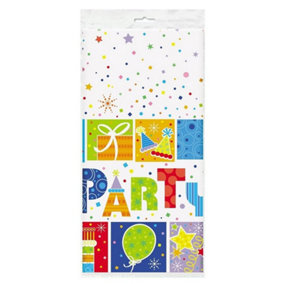 Icons Birthday Party Table Cover Multicoloured (One Size)