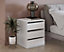 Idea 13 Contemporary Chest Of Drawers Internal Cabinet Bedside 3 Drawers White(H)600mm (W)500mm (D)470mm