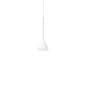 Ideal Lux Archimede Integrated LED Cone Pendant Ceiling Light White 250Lm 3000K