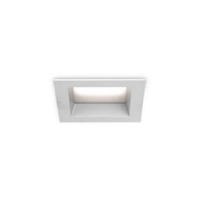 Ideal Lux Basic Ip65 Integrated LED Square Recessed Downlight Matte White 1550Lm 3000K