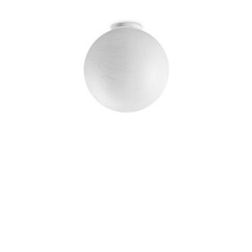 Ideal Lux Carta Globe Ceiling Light White 30cm