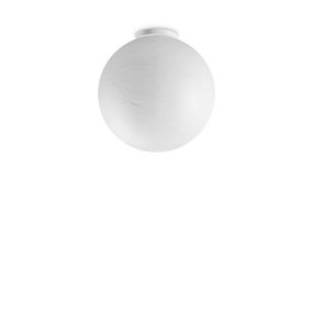 Ideal Lux Carta Globe Ceiling Light White 40cm