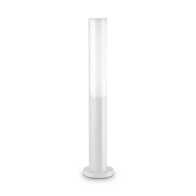 Ideal Lux Etere Integrated LED Outdoor Bollard White 1150Lm 3000K IP44