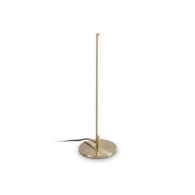 Ideal Lux Filo Integrated LED Table Lamp Brass 1200Lm 3000K