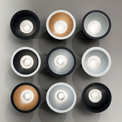 Ideal Lux Game LED 1 Light Recessed Spotlight Black
