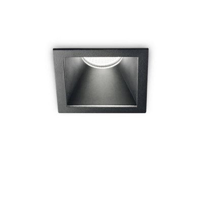 Ideal Lux Game LED 1 Light Recessed Spotlight Black