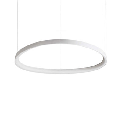 Ideal Lux Gemini 81cm DALI Integrated LED Pendant Ceiling Light White 7600Lm 3000K