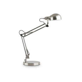 Ideal Lux Johnny Desk Task Lamp Nickel