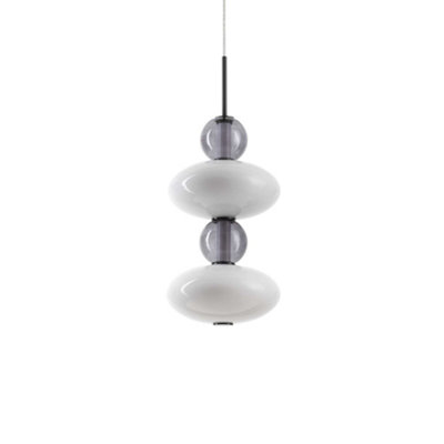 Ideal Lux Lumiere Integrated LED Slim Pendant Ceiling Light Black 3350Lm 3000K
