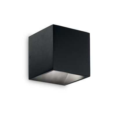Ideal Lux Rubik LED Outdoor Cube Up Down Light Black IP54, 3000K