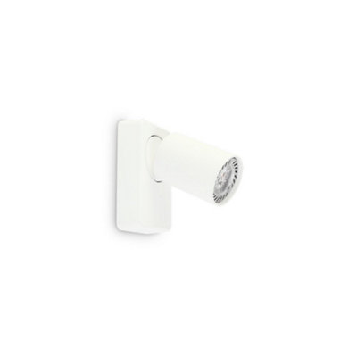 Ideal Lux Rudy Indoor Spotlight Wall Lamp 1 Light White, GU10