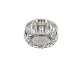 Ideal Lux Soul 1 Light Recessed Ceiling Spotlight Crystal, G9