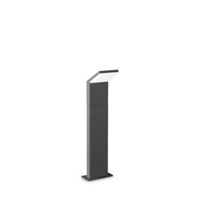 Ideal Lux Style Integrated LED 50cm Outdoor Bollard Anthracite Grey 1100Lm 4000K IP54