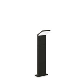 Ideal Lux Style Integrated LED 50cm Outdoor Bollard Black 1050Lm 3000K IP54