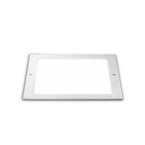 Ideal Lux Taurus Integrated LED Outdoor Recessed Ground Light Wide Square Steel 2700Lm 3000K IP67