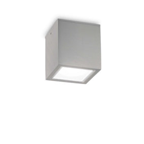 Ideal Lux Techo Big Surface Mounted Downlight Grey IP54