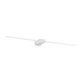 Ideal Lux Theo 2 Light Integrated LED Wall Lamp White 1350Lm 3000K