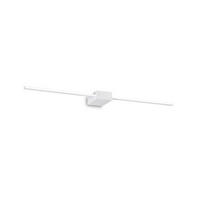 Ideal Lux Theo 2 Light Integrated LED Wall Lamp White 900Lm 3000K