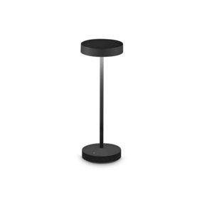 Ideal Lux Toffee Integrated LED Outdoor Portable Lamp Black 230Lm 3000K IP54