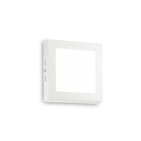 Ideal Lux Universal Integrated LED 17cm Square Semi Flush Light White 1250Lm 4000K