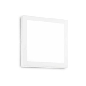 Ideal Lux Universal Integrated LED 30cm Square Semi Flush Light White 2600Lm 4000K