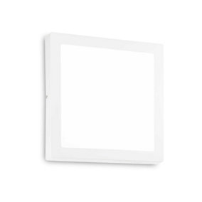 Ideal Lux Universal Integrated LED 40cm Square Semi Flush Light White 4300Lm 4000K